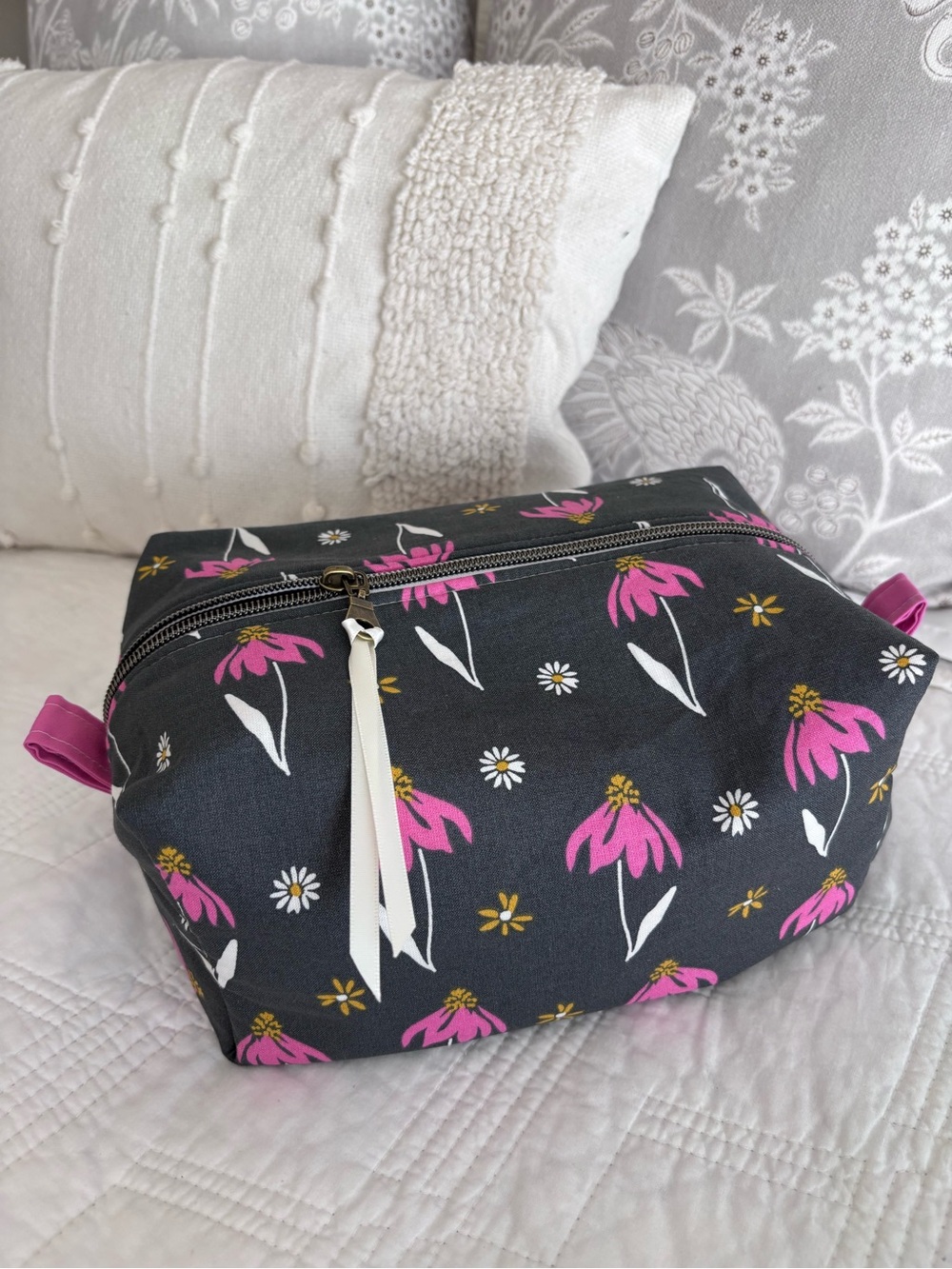 NWT Cosmetic Bag in a boxy style